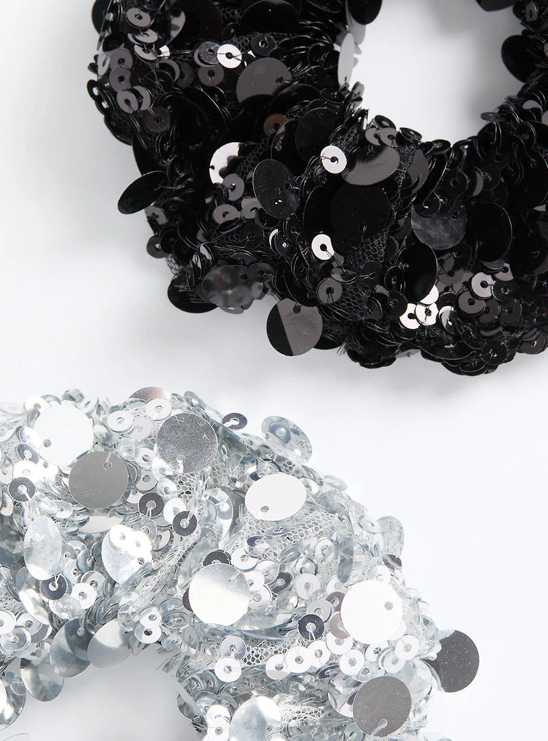 Sequin Scrunchie Set