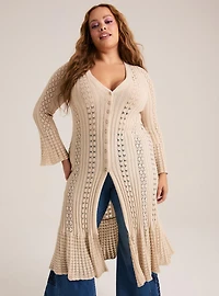 Festi Ruffle Duster Cardigan