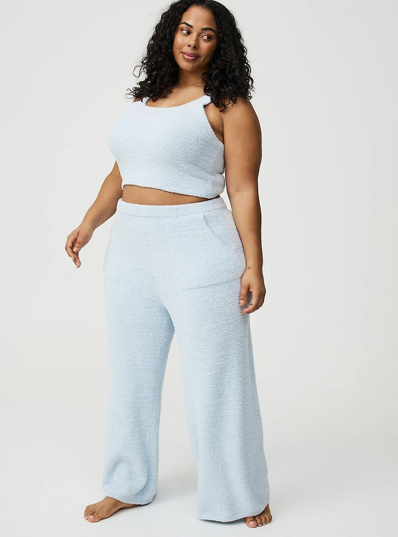 Teddy Wide Leg Lounge Pant