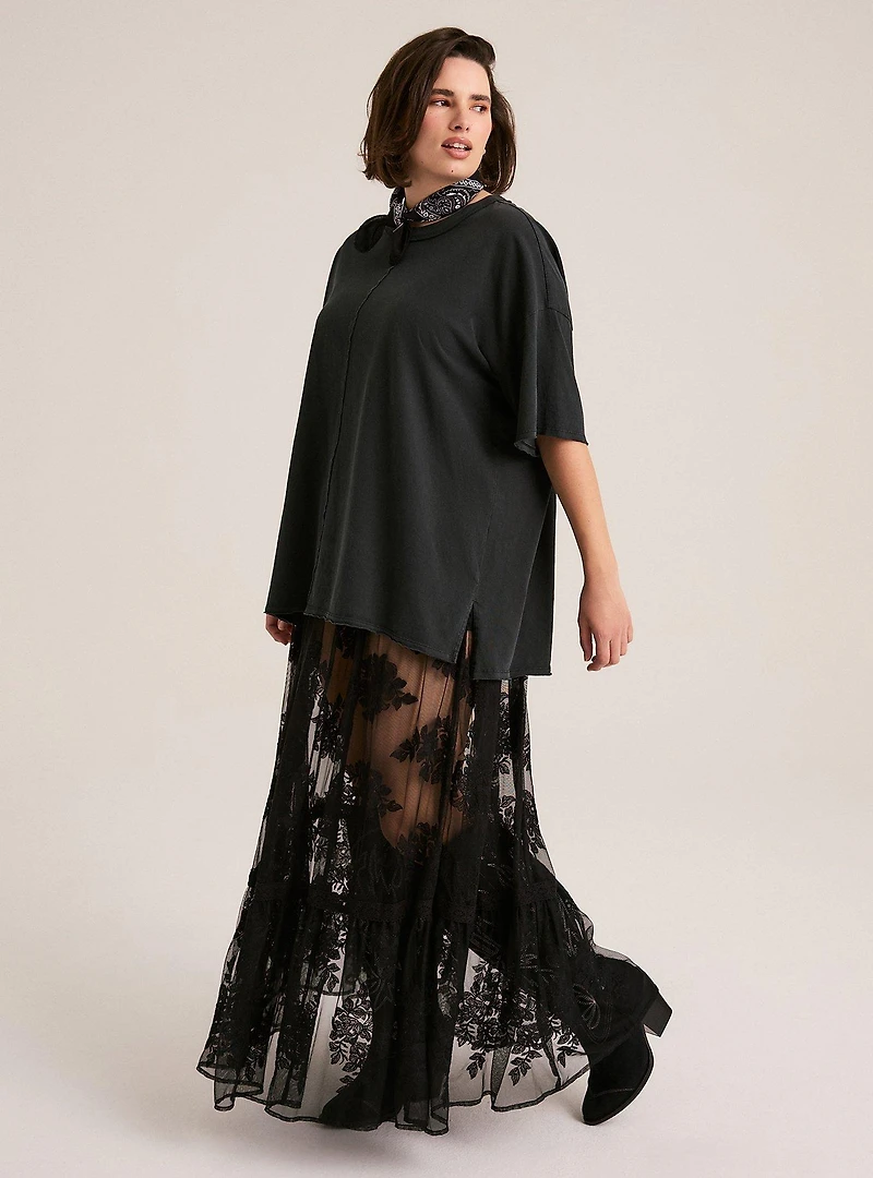 Festi Lace Maxi Skirt