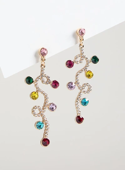 Holiday Lights Hoop Earrings
