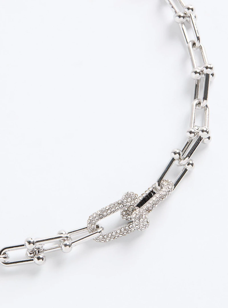 Link Pave Necklace