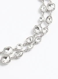 Rhinestone Layered Necklace
