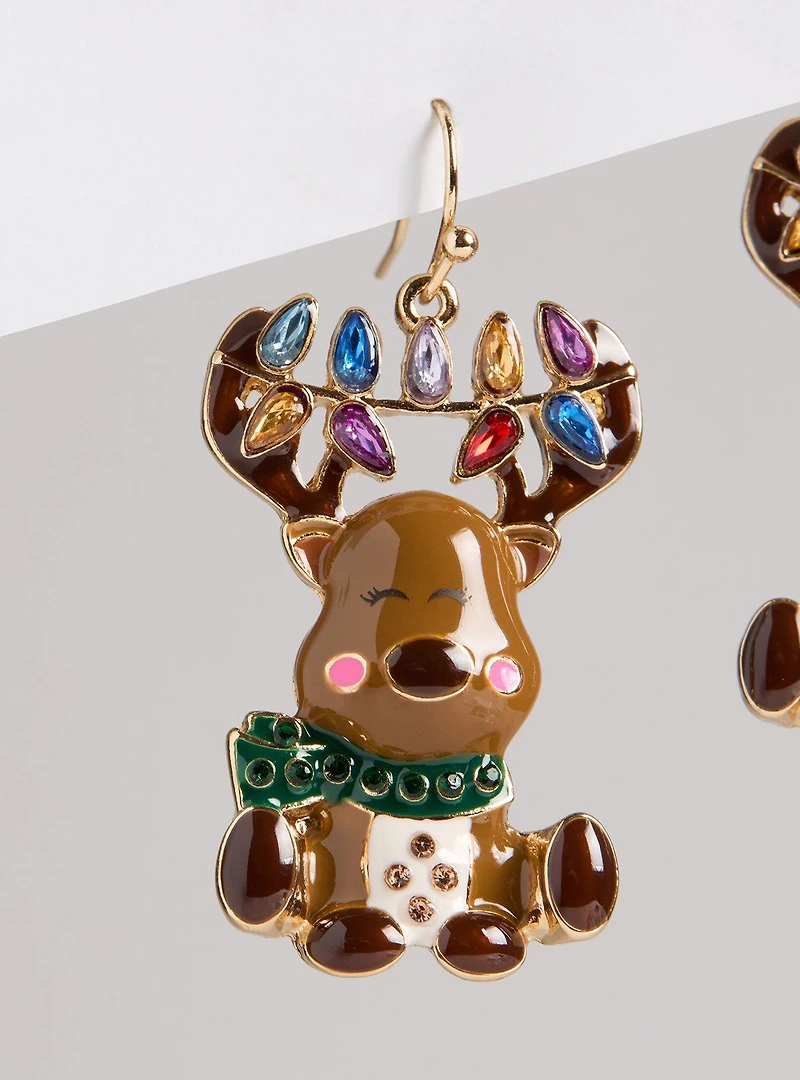 Reindeer Lights Earrings
