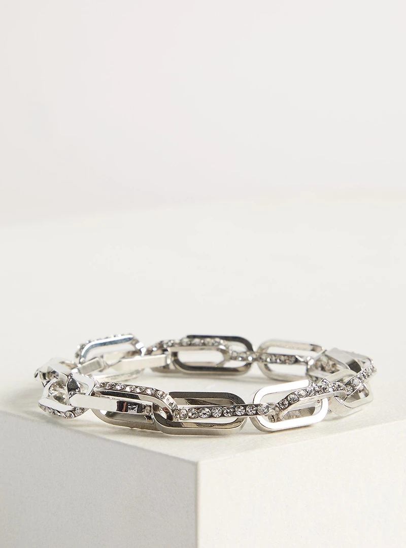 Pave Link Stretch Bracelet
