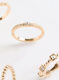 Stackable Stone Ring Set
