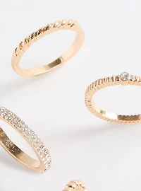 Stackable Stone Ring Set