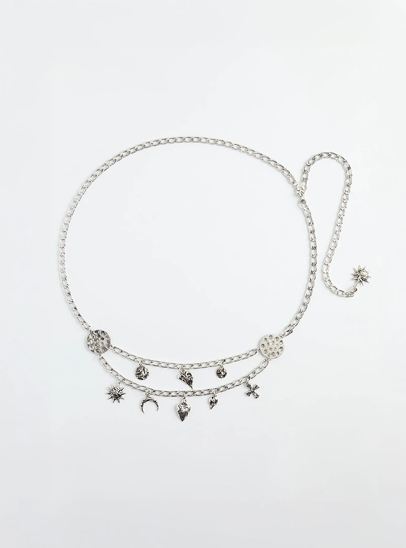 Chain Link Charm Belt