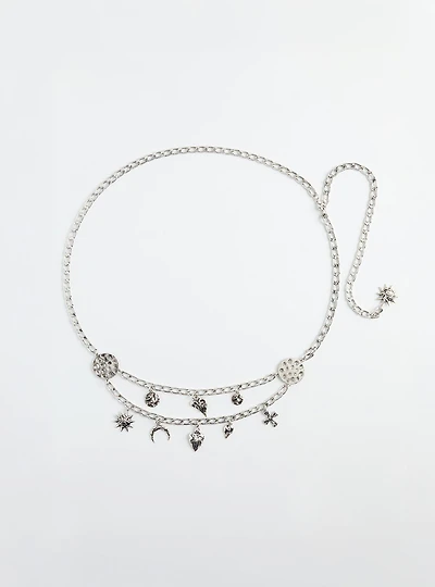 Chain Link Charm Belt