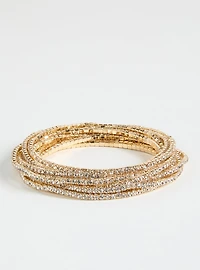 Micro Rhinestone Stretch Bracelet