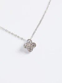 Pave Clover Necklace