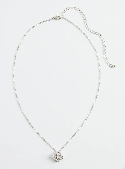 Pave Clover Necklace