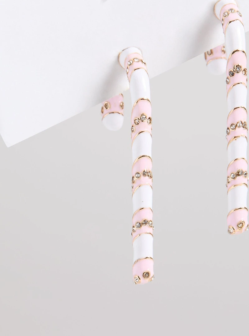 Candy Cane Statement Earrings
