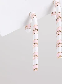 Candy Cane Statement Earrings