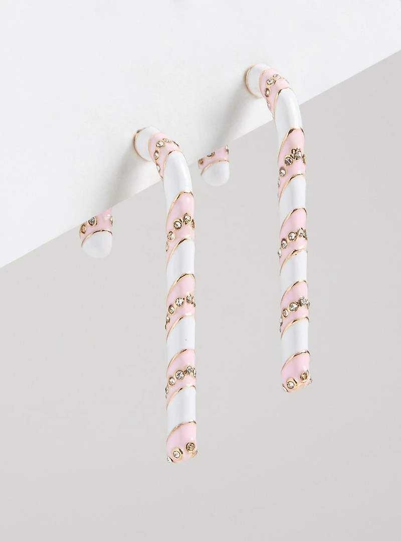 Candy Cane Statement Earrings
