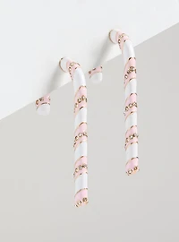 Candy Cane Statement Earrings