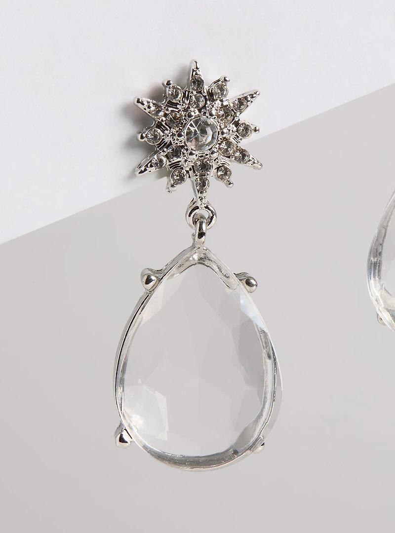 Celestial Rhinestone Drop Earrings