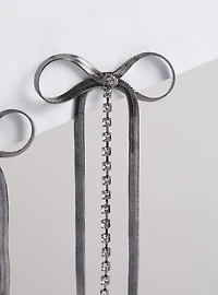 Snake Chain Bow Earrings