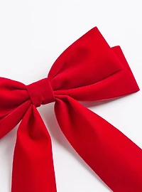 Velvet Bow Barrette
