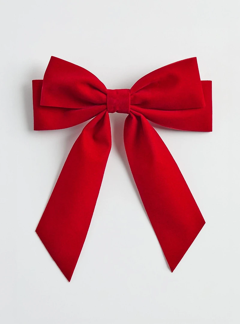 Velvet Bow Barrette