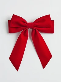 Velvet Bow Barrette
