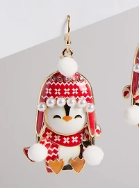 Snow Penguin Earrings