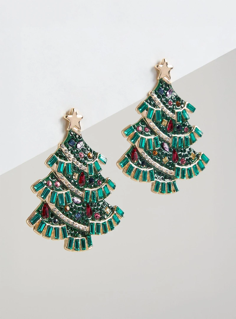 Christmas Tree Statement Earrings