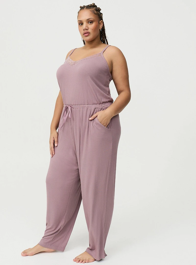 Super Soft Plush Rib Jumpsuit