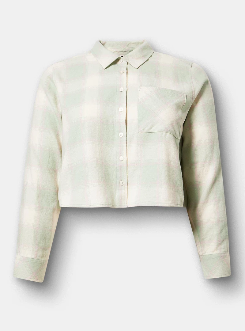 Lizzie Flannel Crop Shirt