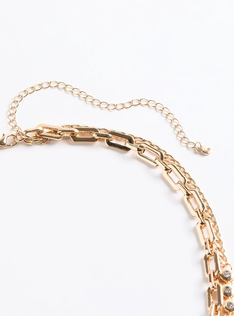 Statement Rhinestone Necklace