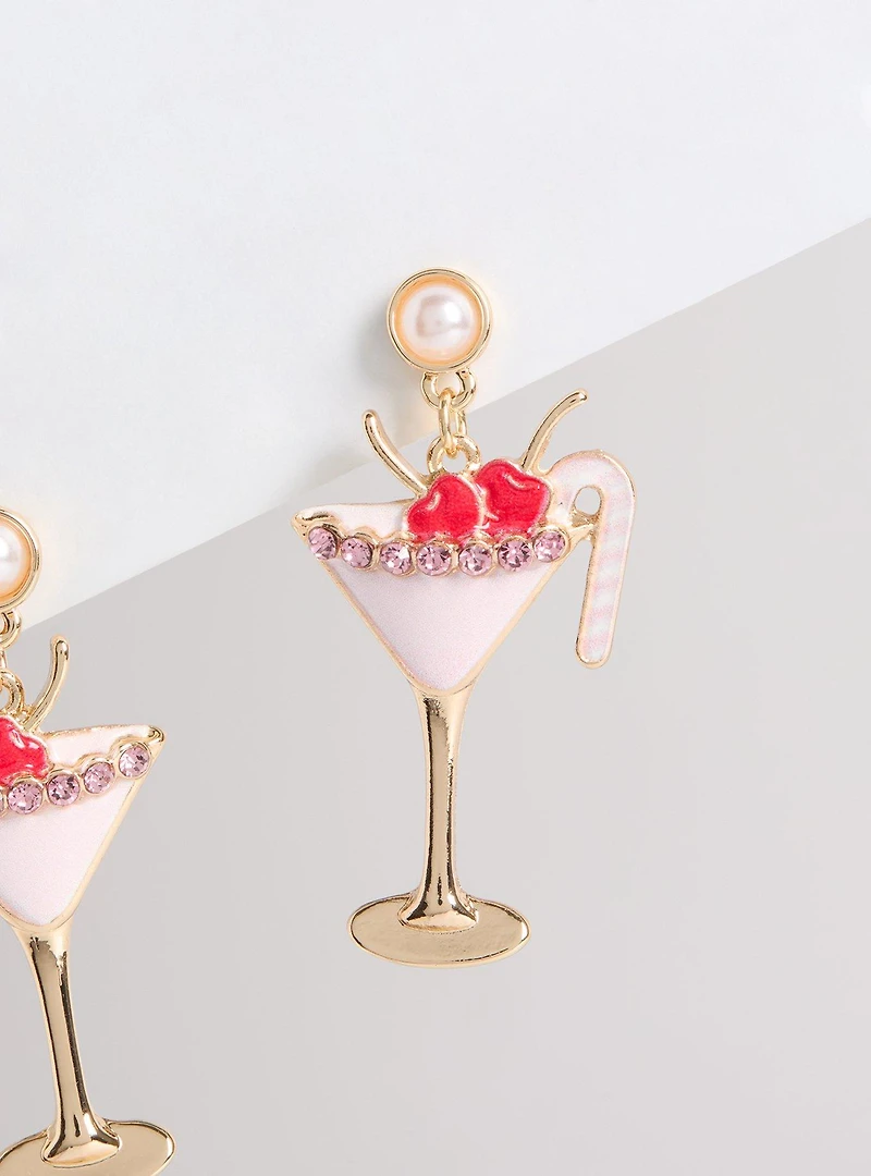 Cherry Cocktail Earring