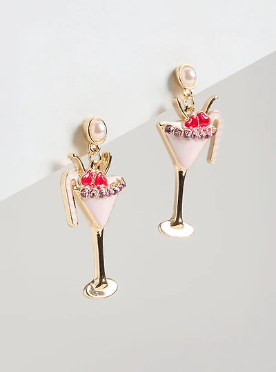 Cherry Cocktail Earring