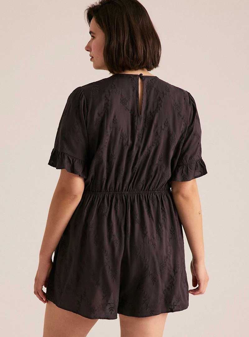 Festi Ruffle Flutter Sleeve Romper