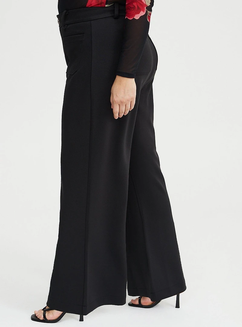 Wide Leg Ottoman Pant