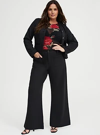 Wide Leg Ottoman Pant