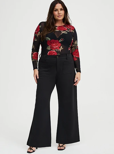 Wide Leg Ottoman Pant