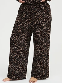 French Terry Ultra Wide-Leg Lounge Pant