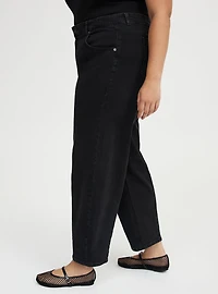 High-Rise Drapey Barrel Jean