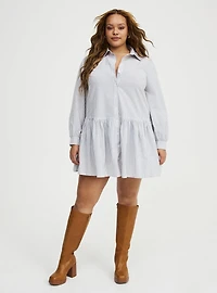 Drop Waist Shirtdress