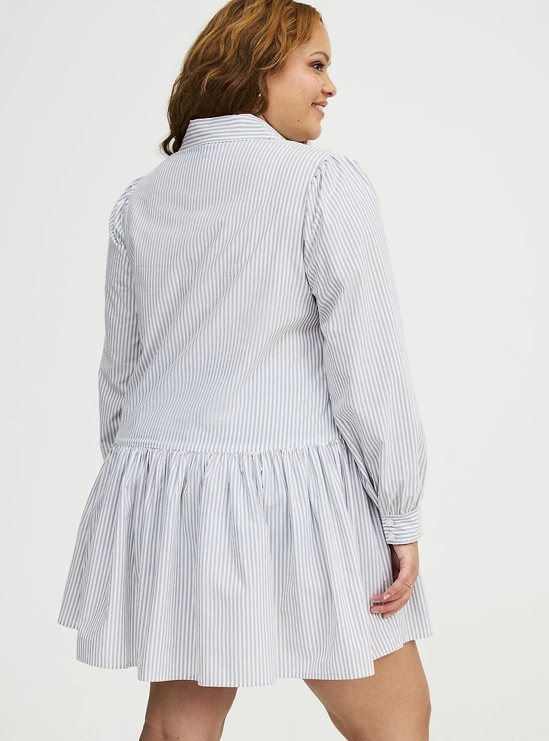 Drop Waist Shirtdress