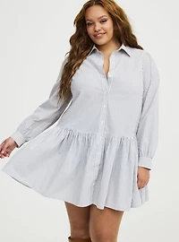 Drop Waist Shirtdress