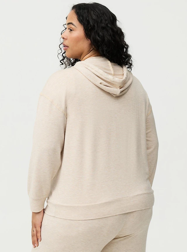 Light Weight French Terry Zip-Up Lounge Hoodie