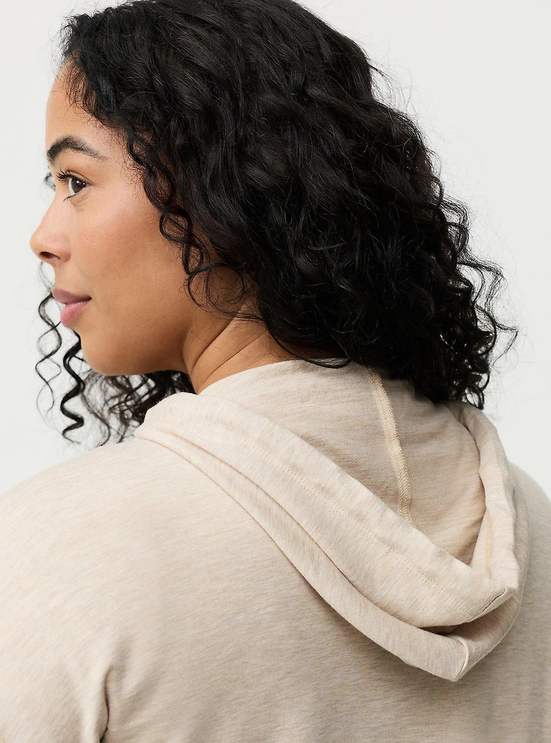 Light Weight French Terry Zip-Up Lounge Hoodie