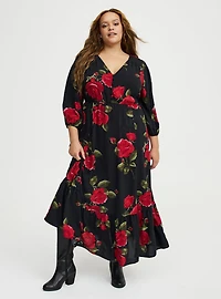 Button Front Maxi Dress