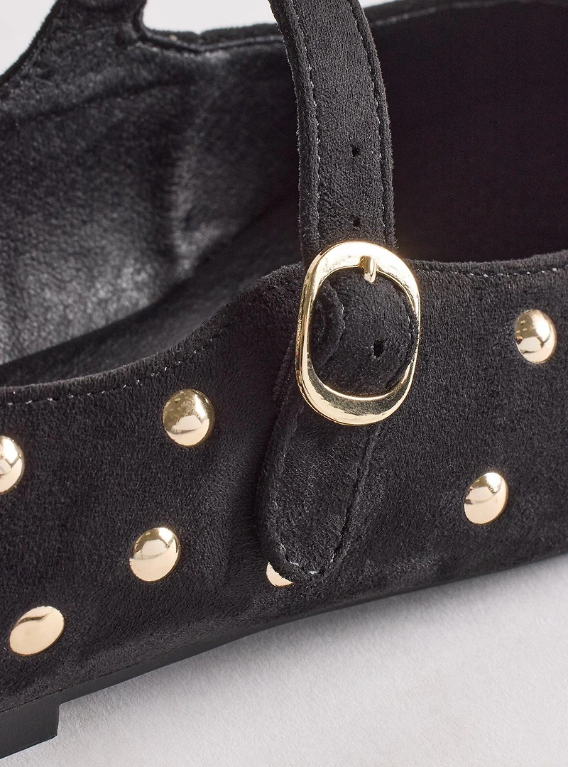 Studded Mary Jane Ballet Flat (WW