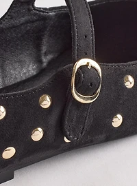 Studded Mary Jane Ballet Flat (WW