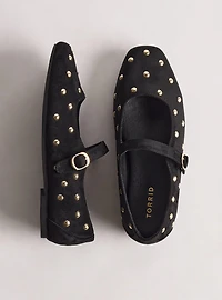 Studded Mary Jane Ballet Flat (WW