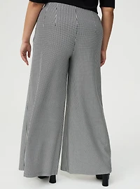 Pull-On Wide-Leg Ponte Pant