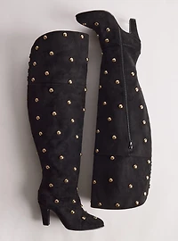 Studded Lace-Up Over-The-Knee Boot (WW