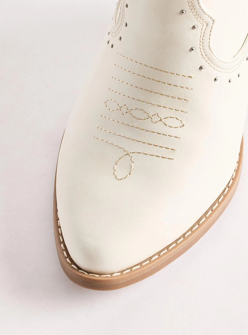 Studded Western Heel Bootie (WW